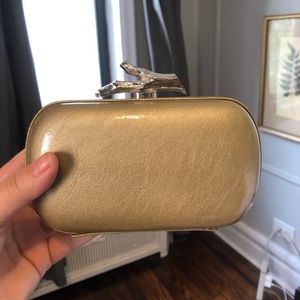 Diane von Furstenberg Lytton Metallic Clutch